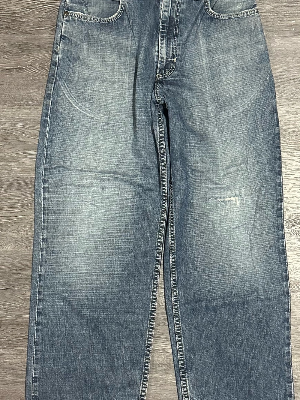 Vintage - Old Navy Blue Straight-Leg Jeans